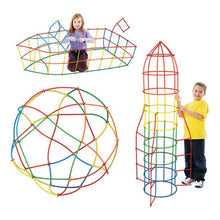 Load image into Gallery viewer, 500pcs 4D Straw Building Blocks DIY Plastic Assembled Blocks Toy Straw Inserted Construction Toy Colorful Educational Kids Gift
