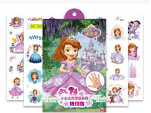Load image into Gallery viewer, 1 pcs Disney Children&#39;s Cartoon Temporary Tattoos Cartoon girls frozen princess Tattoo Paper Boy  Avengers Flash Tattoo Stickers
