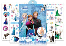 Load image into Gallery viewer, 1 pcs Disney Children&#39;s Cartoon Temporary Tattoos Cartoon girls frozen princess Tattoo Paper Boy  Avengers Flash Tattoo Stickers
