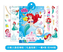 Load image into Gallery viewer, disney Toy Story Woody Buzz Child Temporary Tattoo Body Art Flash Tattoo Stickers frozen elsa anna Waterproof  Styling Sticker
