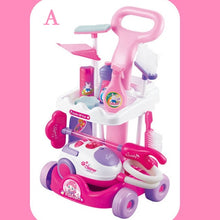 Load image into Gallery viewer, Children&#39;s Set Home Simulated Carriage Cleaning Tool Vacuum Cleaner Small Home Appliances Toys Tremble Small Toys
