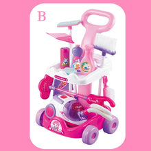 Load image into Gallery viewer, Children&#39;s Set Home Simulated Carriage Cleaning Tool Vacuum Cleaner Small Home Appliances Toys Tremble Small Toys
