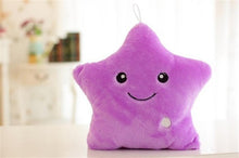 Load image into Gallery viewer, 34CM juguete creativo almohada luminosa almohada de peluche de felpa suave brillante estrellas de colores almohada luz Led juguetes de regalo para los niños de las muchachas de los niños
