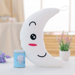 34CM juguete creativo almohada luminosa almohada de peluche de felpa suave brillante estrellas de colores almohada luz Led juguetes de regalo para los niños de las muchachas de los niños