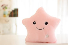 Load image into Gallery viewer, 34CM juguete creativo almohada luminosa almohada de peluche de felpa suave brillante estrellas de colores almohada luz Led juguetes de regalo para los niños de las muchachas de los niños
