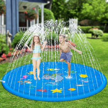 Load image into Gallery viewer, Outdoor Rasen Strand Meer Tier Aufblasbare Wasser Spray Kinder Sprinkler Spielen Pad Matte Badewanne Schwimmen Pool
